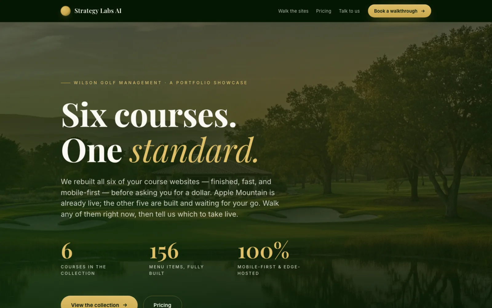 Wilson Golf Management portfolio deck